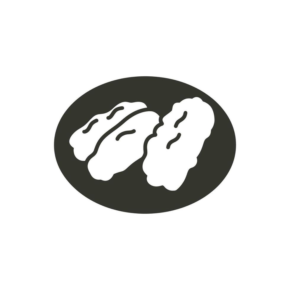 Chicken Tenders Icon on White Background - Simple Vector Illustration