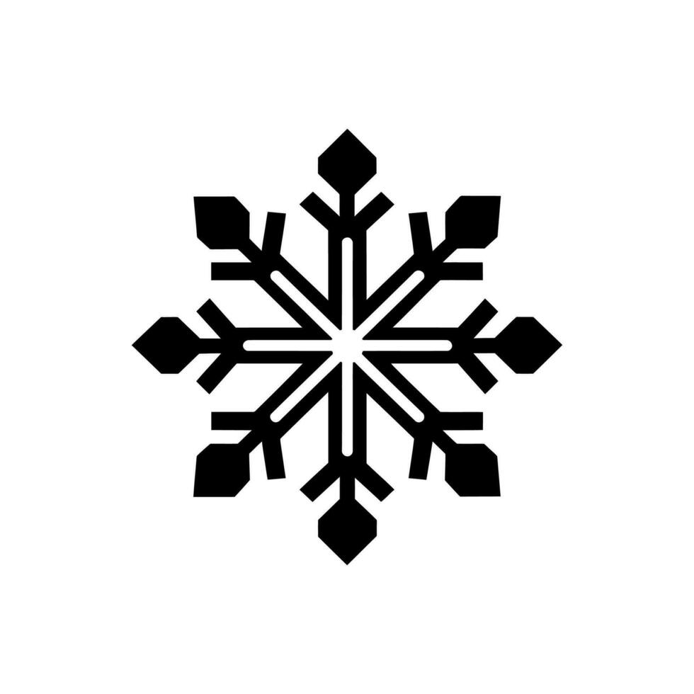 copo de nieve icono - sencillo vector ilustración