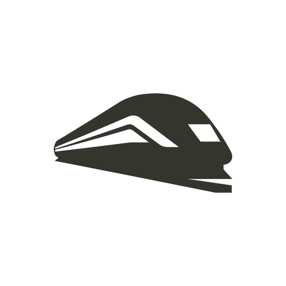 High speed train Icon on White Background - Simple Vector Illustration