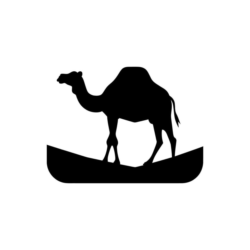 The Camel icon isolated on white background vector