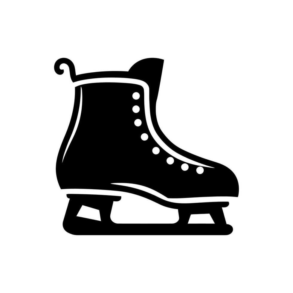 hielo patines icono - sencillo vector ilustración