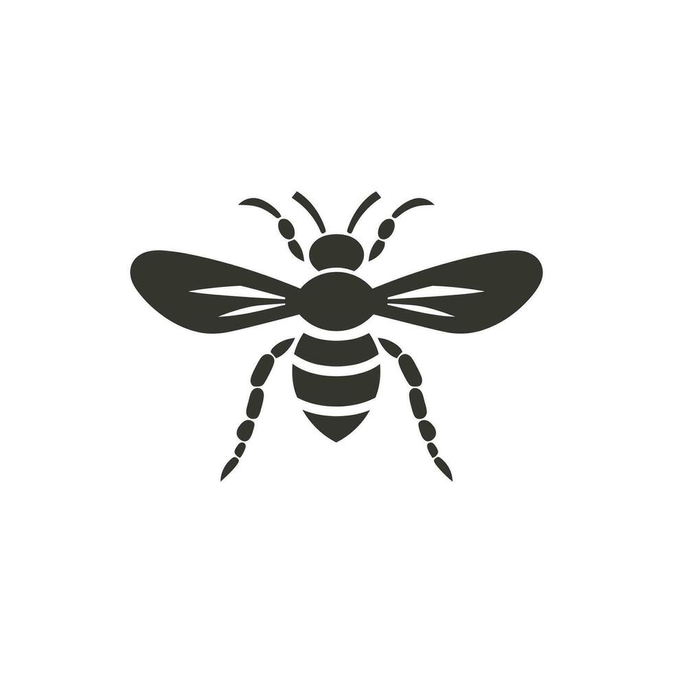 Hornet Insect Icon on White Background - Simple Vector Illustration