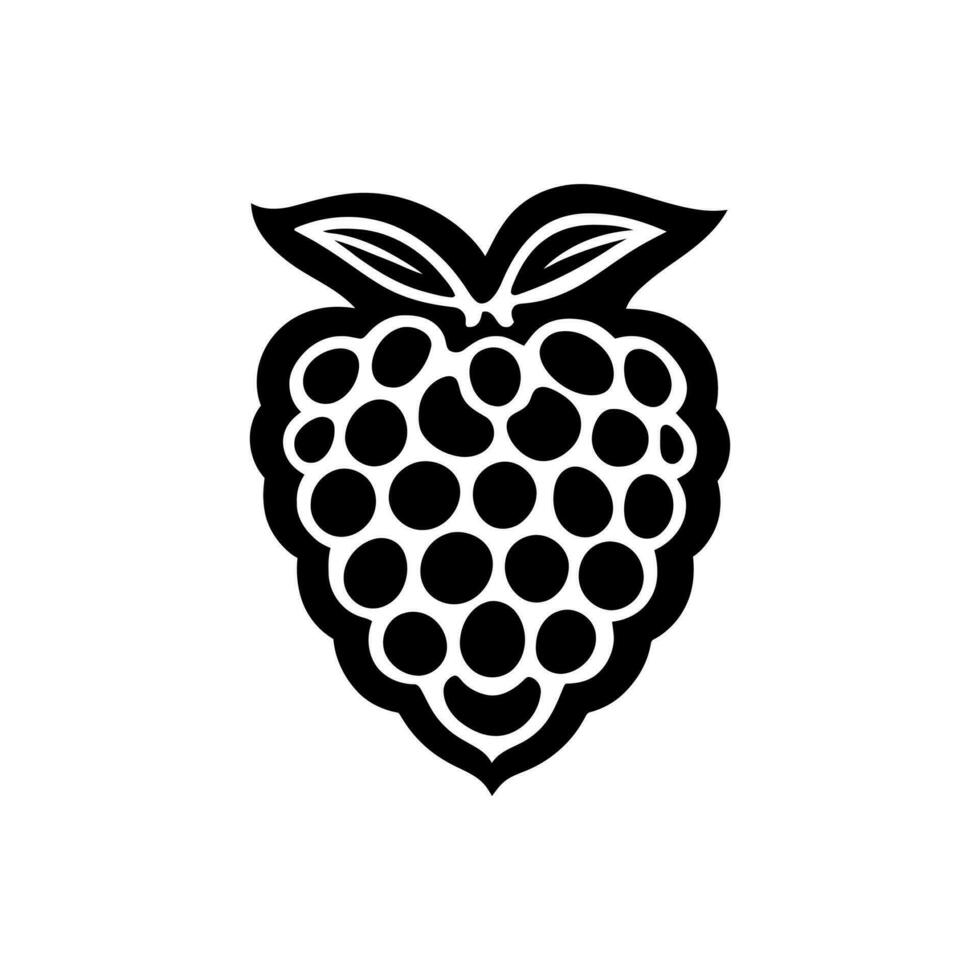 Loganberry icono aislado en blanco antecedentes vector
