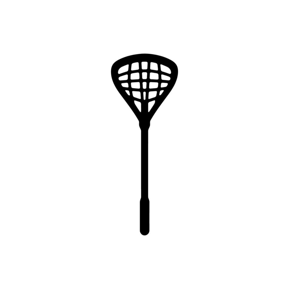 Lacrosse Stick Icon on White Background - Simple Vector Illustration