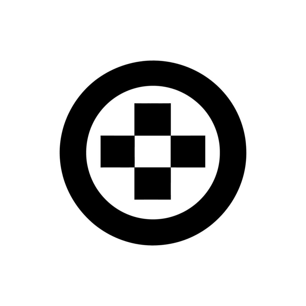 Checkers Icon on White Background - Simple Vector Illustration