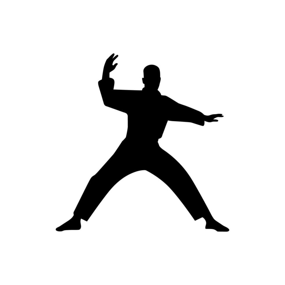 Martial Arts Icon on White Background - Simple Vector Illustration