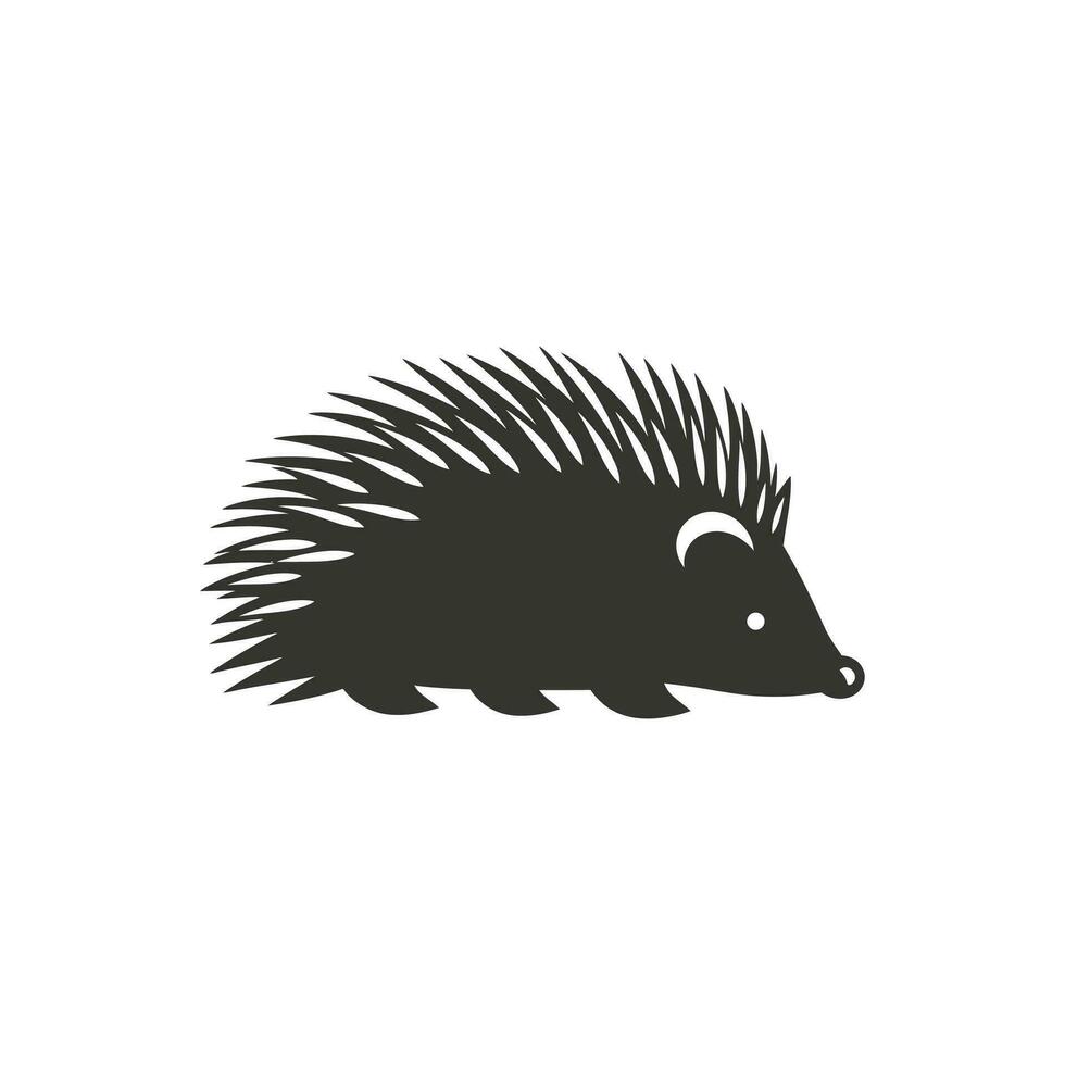Porcupine Icon on White Background - Simple Vector Illustration