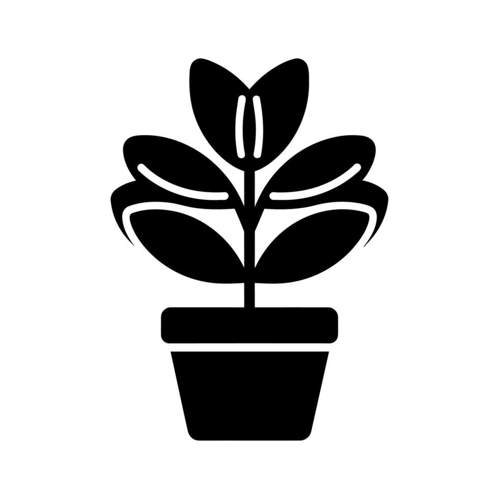 Jade Plant Icon - Simple Vector Illustration