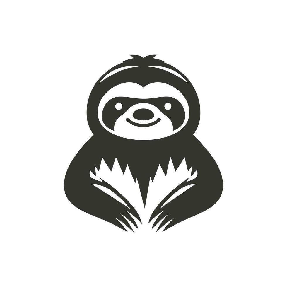 Sloth Icon on White Background - Simple Vector Illustration