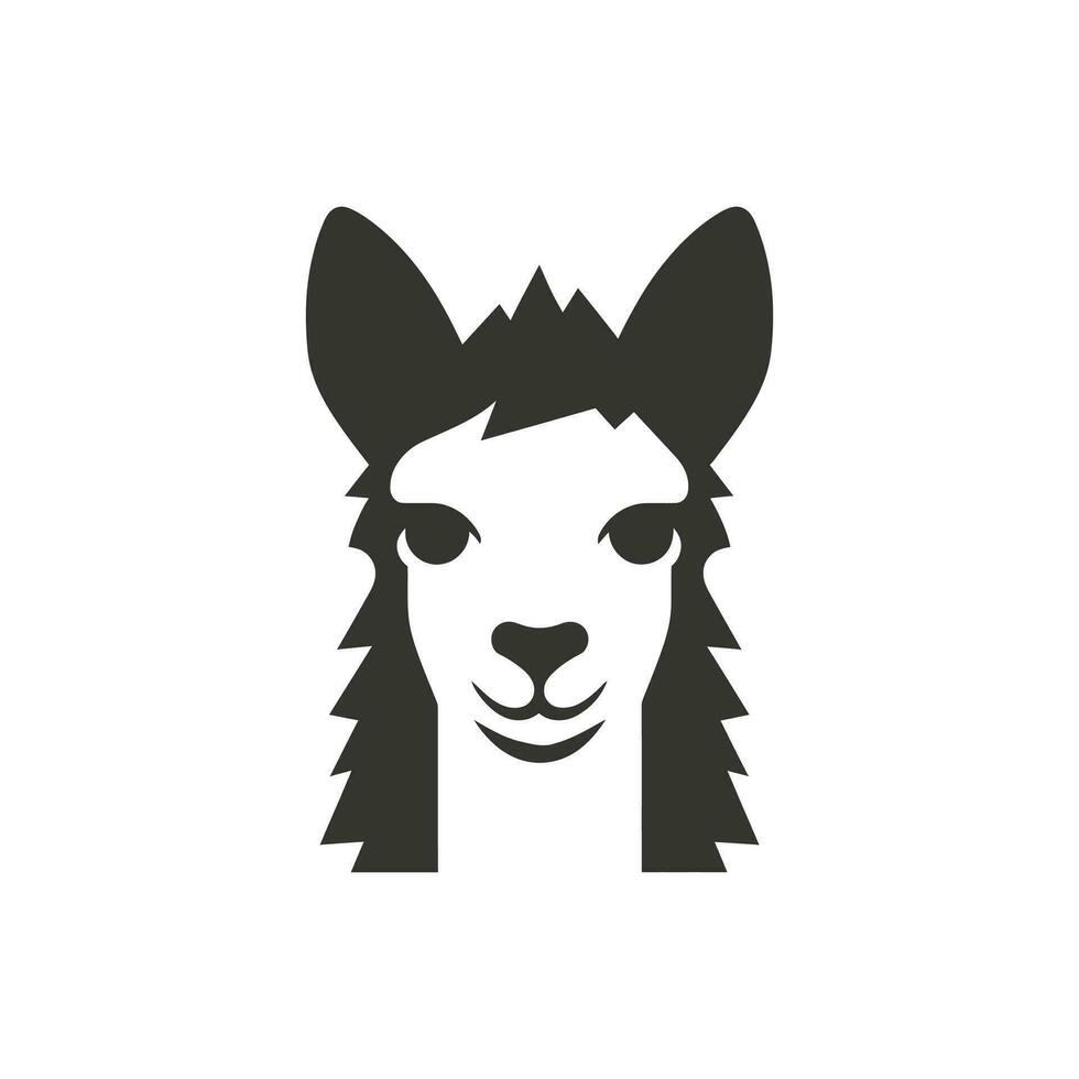 llama icono en blanco antecedentes - sencillo vector ilustración