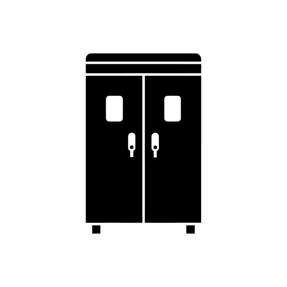 Locker Room Icon on White Background - Simple Vector Illustration