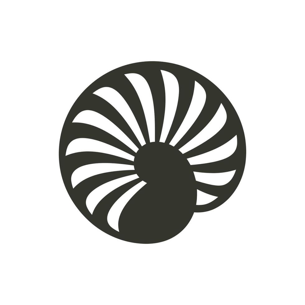 Mollusk Icon on White Background - Simple Vector Illustration