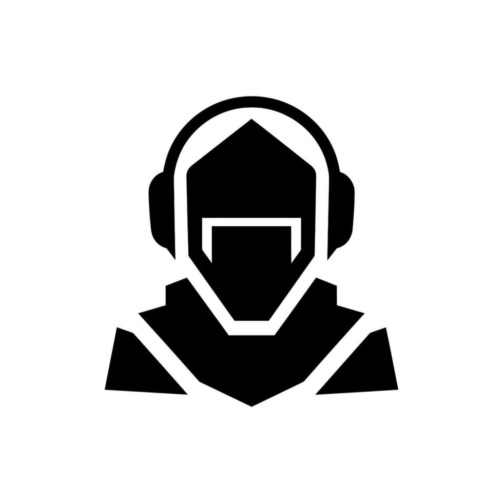 E-sports Icon on White Background - Simple Vector Illustration