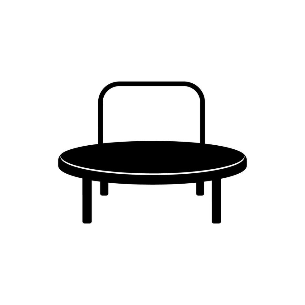 trampolín icono en blanco antecedentes - sencillo vector ilustración