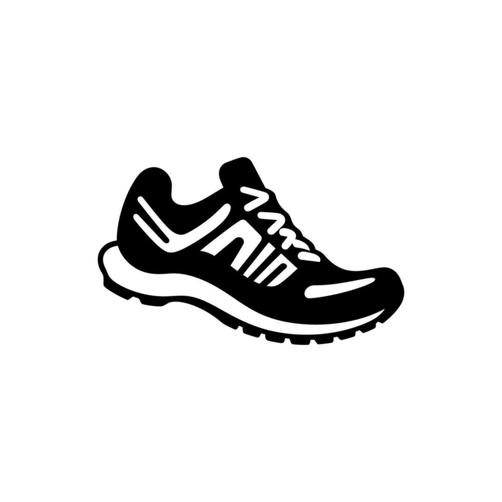 corriendo zapato icono en blanco antecedentes - sencillo vector ilustración