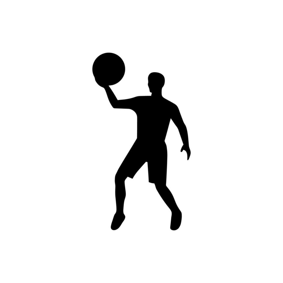 Volleyball Icon on White Background - Simple Vector Illustration