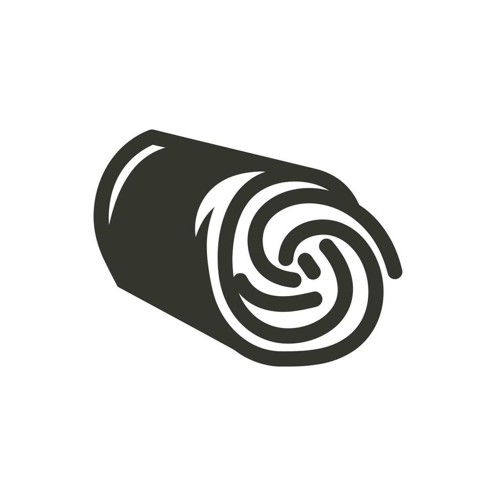 Gyro Wrap Icon on White Background - Simple Vector Illustration