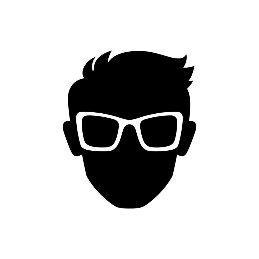 Sports Sunglasses Icon on White Background - Simple Vector Illustration