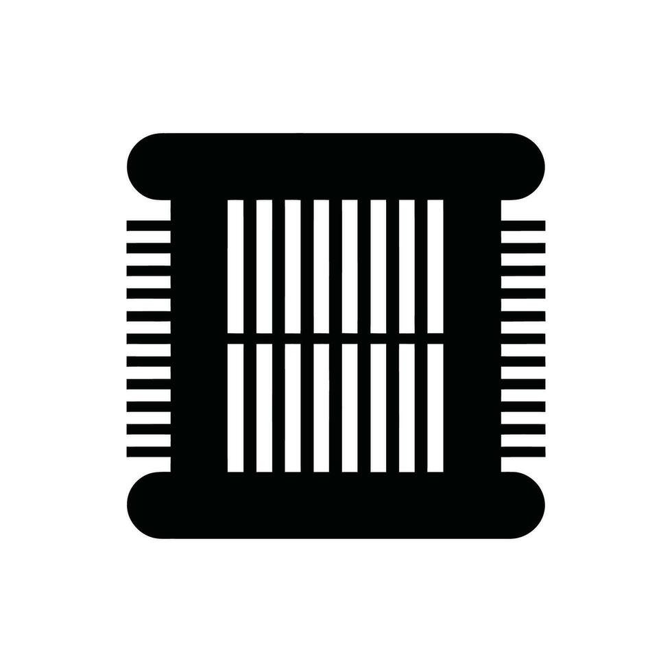 Loom Icon on White Background - Simple Vector Illustration