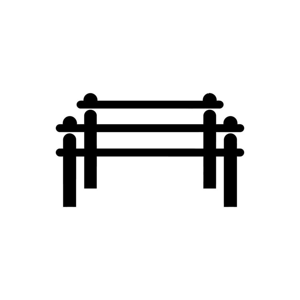 Hurdles Icon on White Background - Simple Vector Illustration