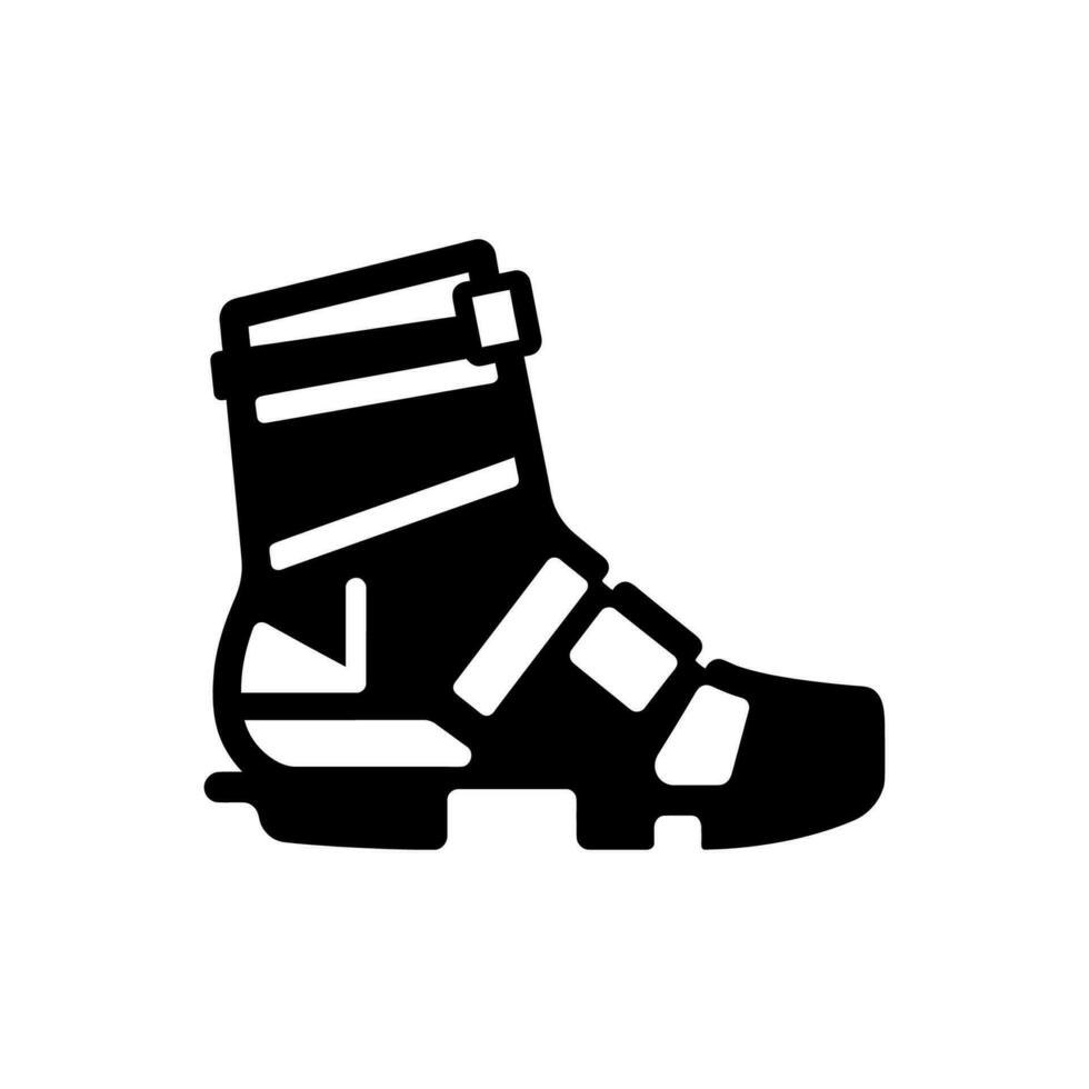 Ankle Brace Icon on White Background - Simple Vector Illustration