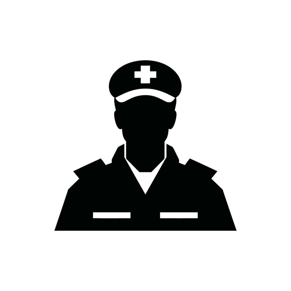 médico respuesta icono en blanco antecedentes - sencillo vector ilustración