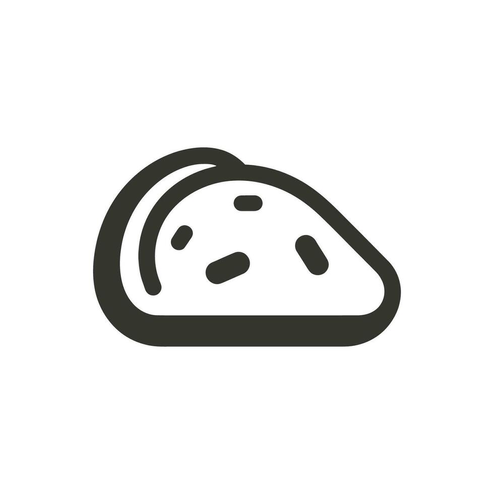 Avocado Toast Icon on White Background - Simple Vector Illustration