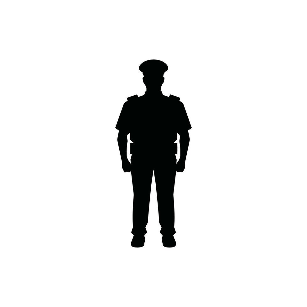 Law Enforcement Icon on White Background - Simple Vector Illustration