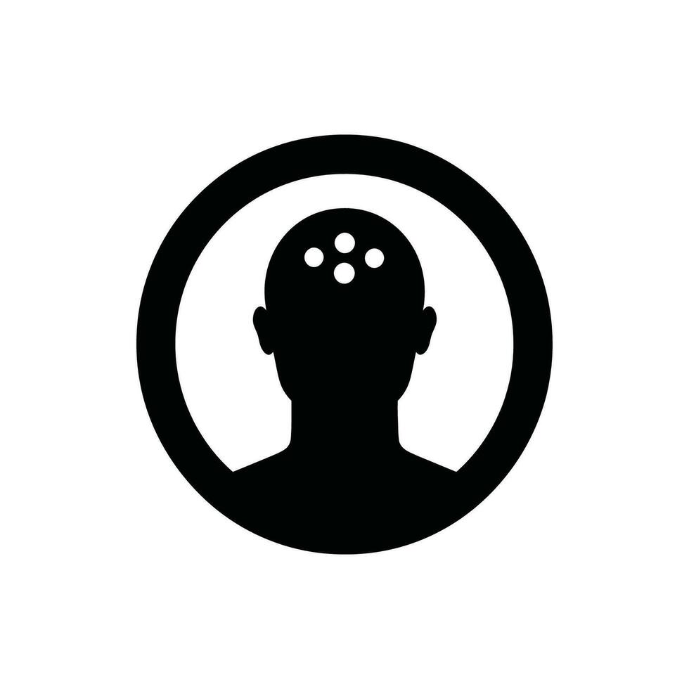 Psychologist Icon on White Background - Simple Vector Illustration