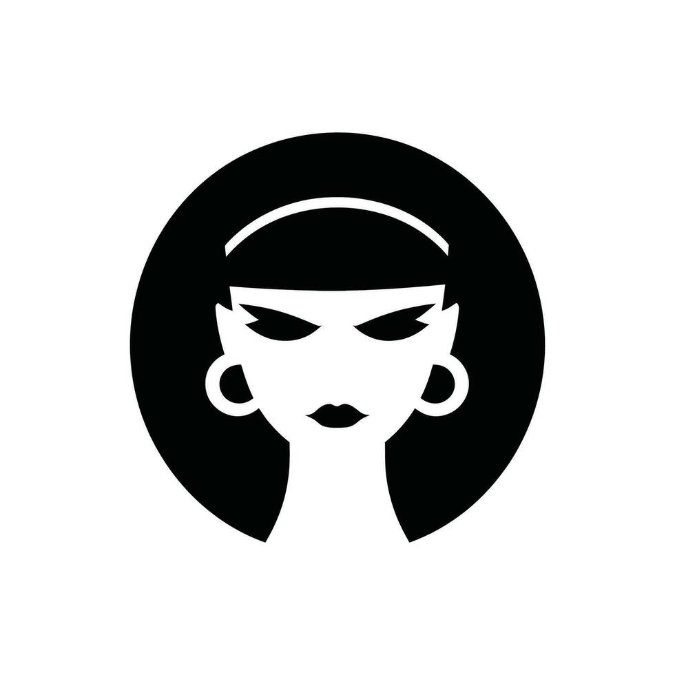 Makeup Artist Icon on White Background - Simple Vector Illustration