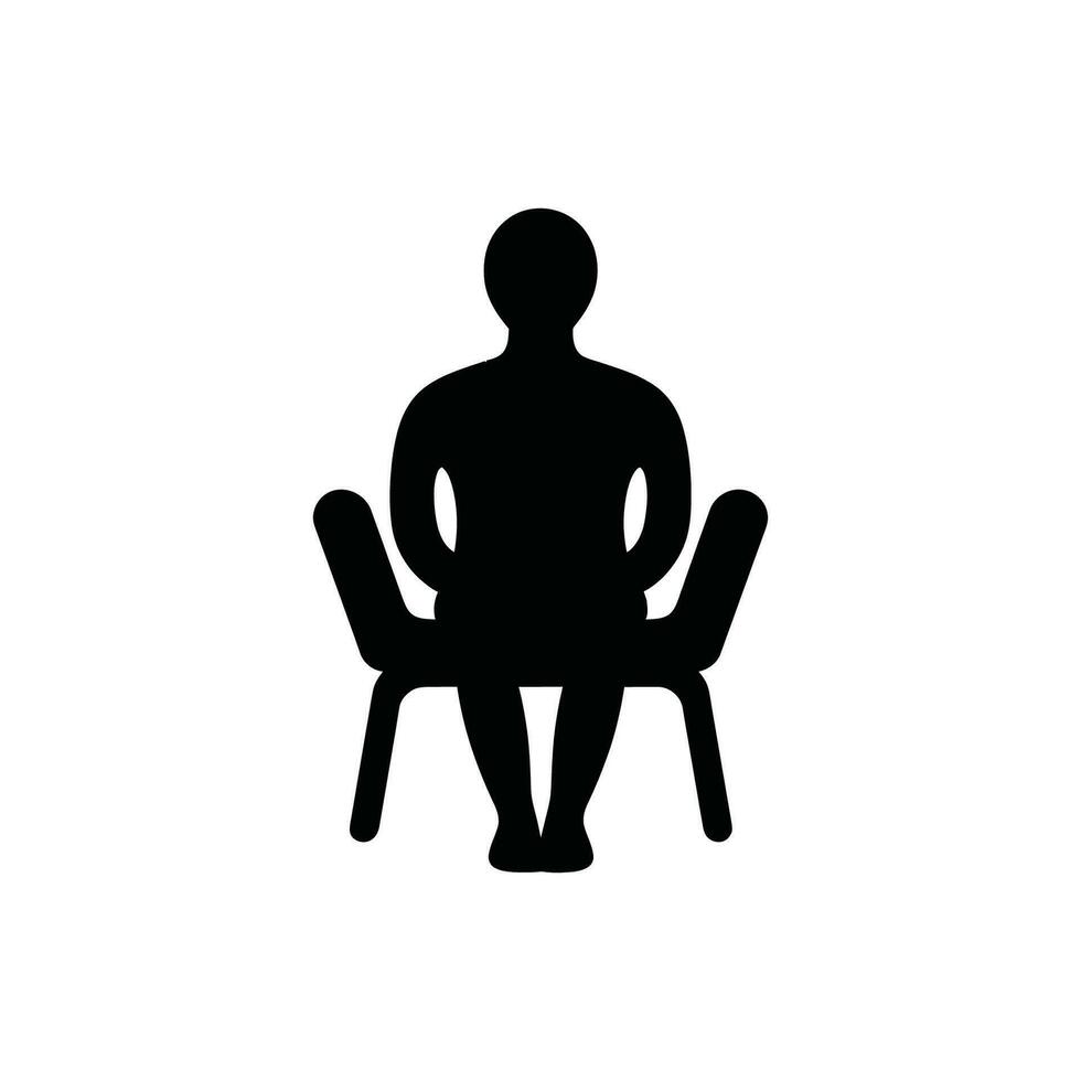 Psychologist Icon on White Background - Simple Vector Illustration