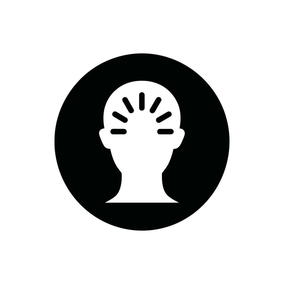 Mental Health Counselor Icon on White Background - Simple Vector Illustration