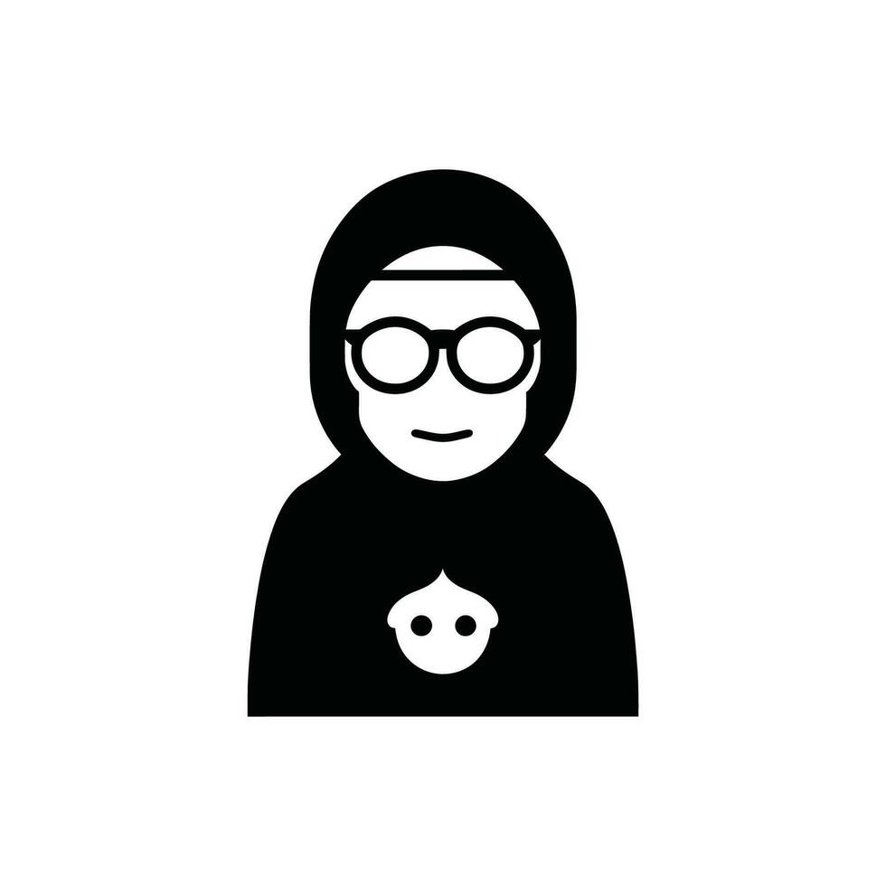 Nanny Icon on White Background - Simple Vector Illustration