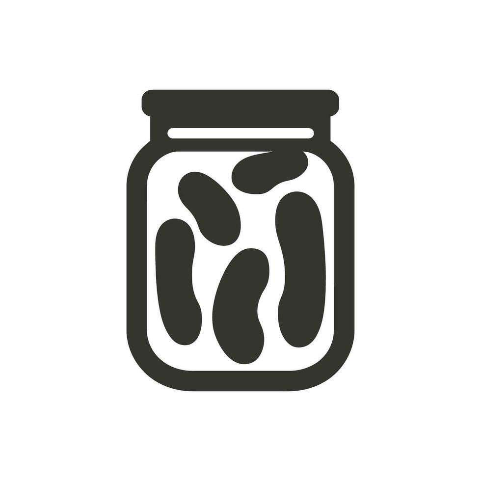 pepinillos icono en blanco antecedentes - sencillo vector ilustración
