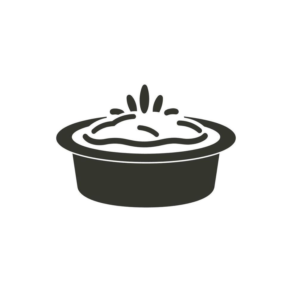 Chicken Pot Pie Icon on White Background Simple Vector Illustration 34780762 Vector Art at