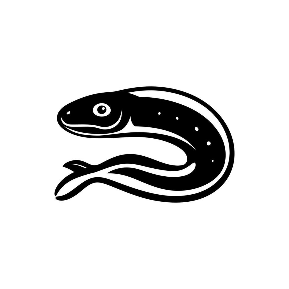 Electric eel Icon on White Background - Simple Vector Illustration