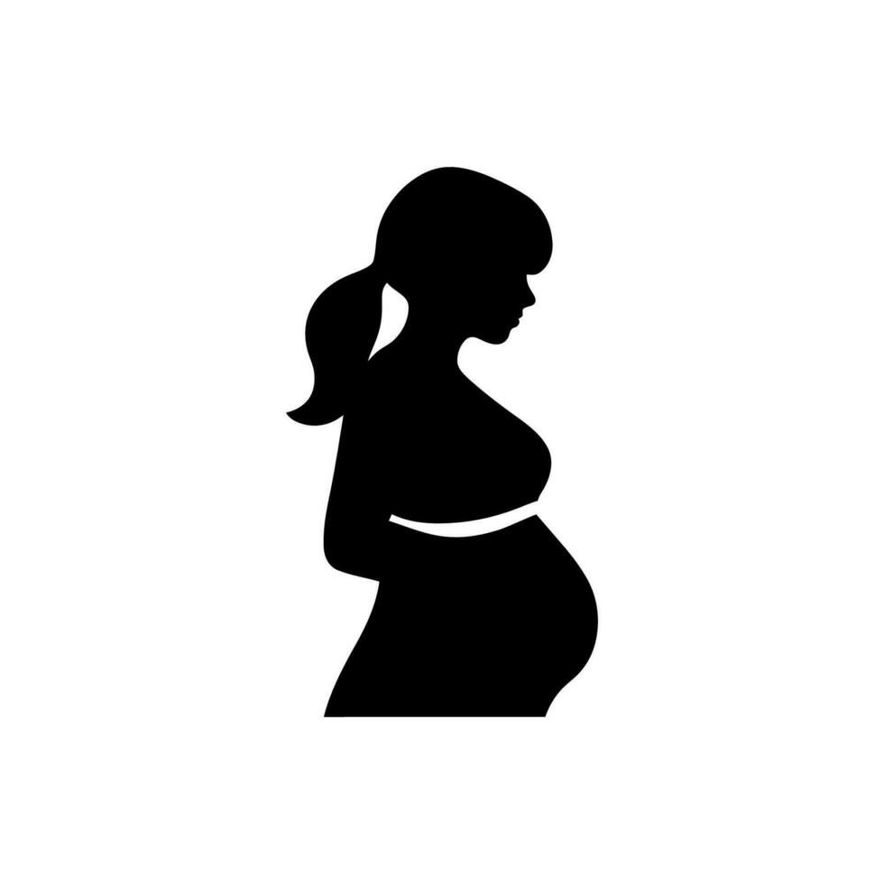 obstetricia icono en blanco antecedentes vector