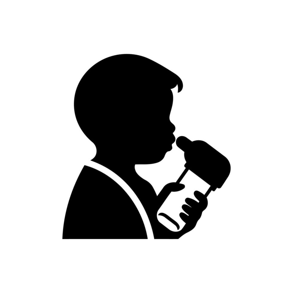 Asthma inhaler icon on white background vector