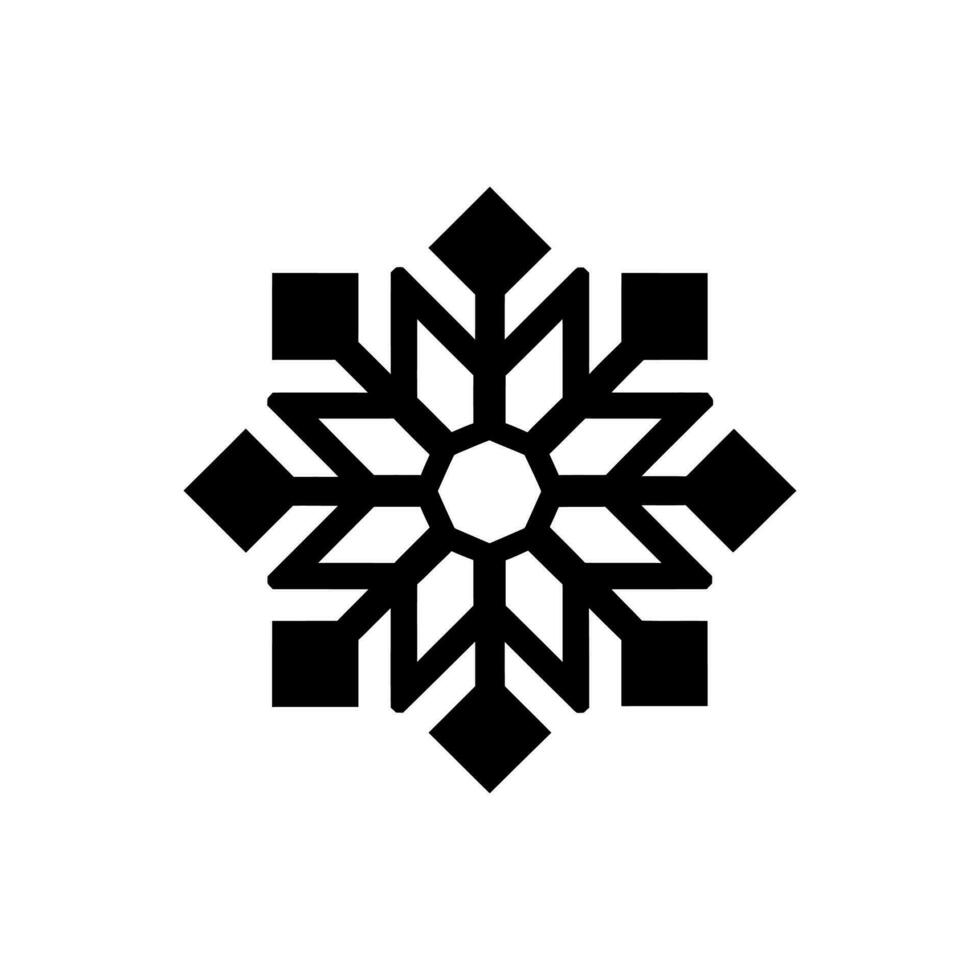 copo de nieve icono - sencillo vector ilustración