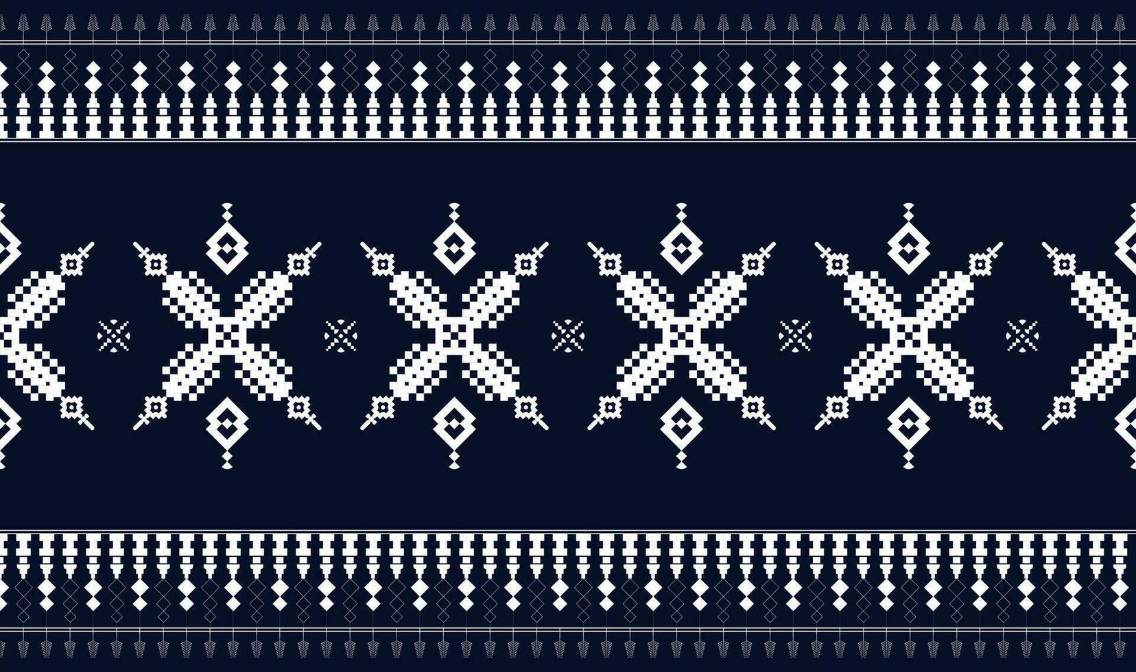 Ethnic geometric pixel art use simple shapes and patterns to create traditional and cultural design vector