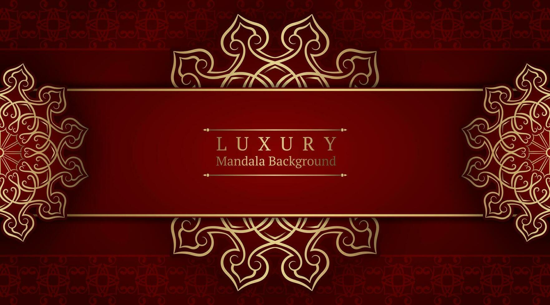 Luxury background  with mandala ornament vector