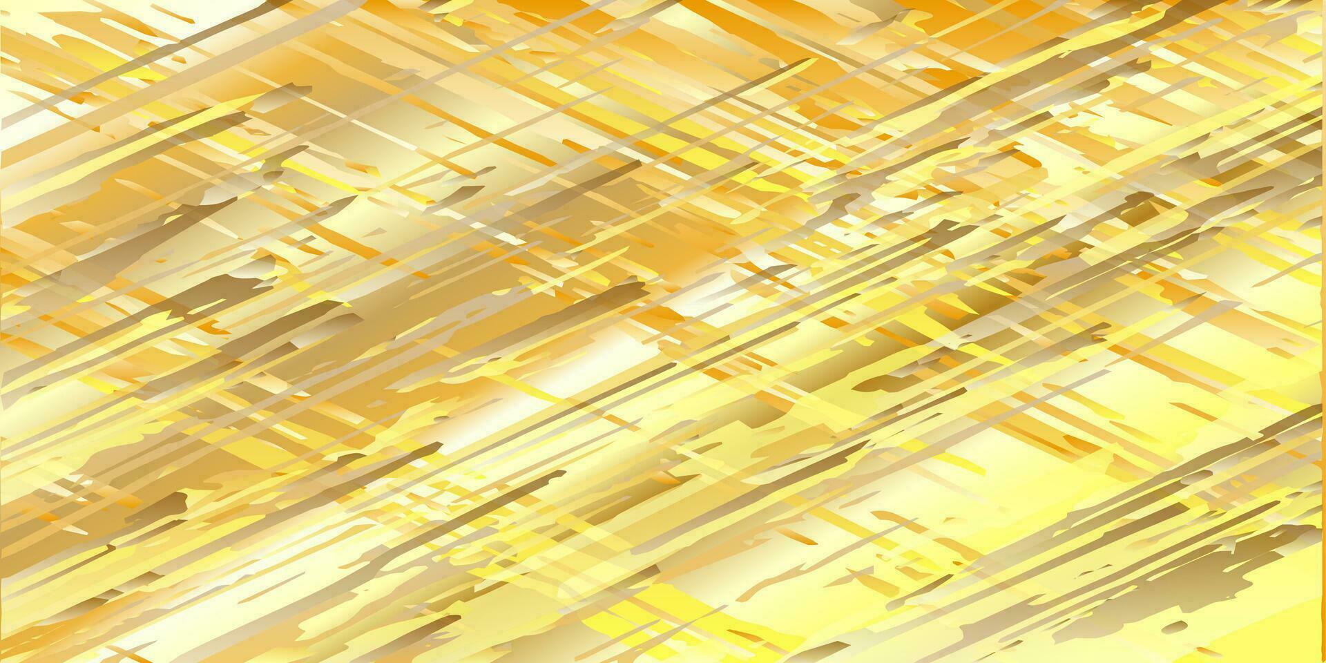 Golden diagonal blots. Golden background of diagonal stripes. Vector illustration