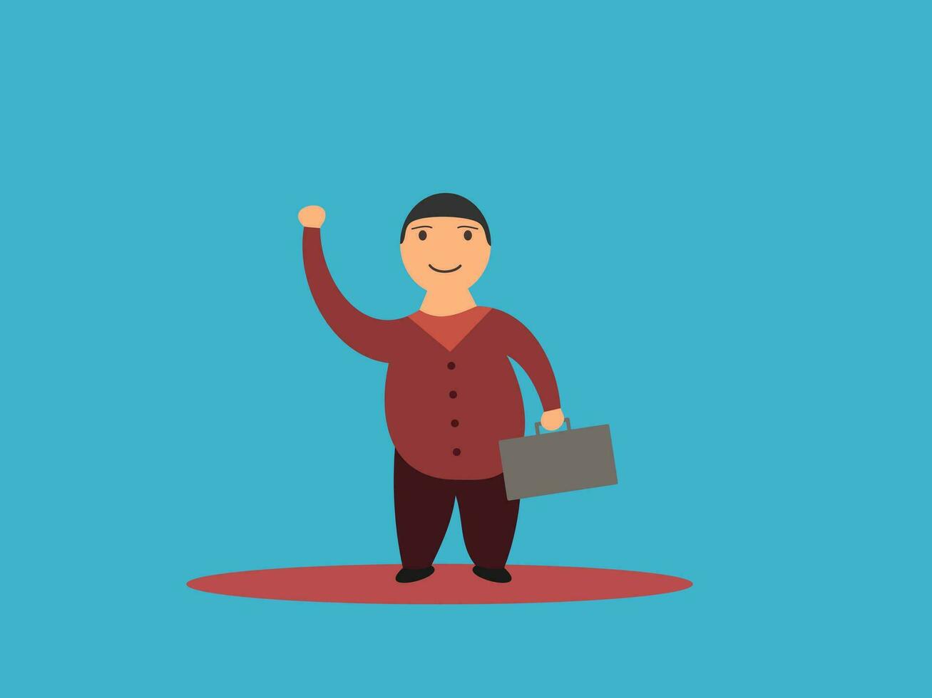 flat design teacher's day vector illustration