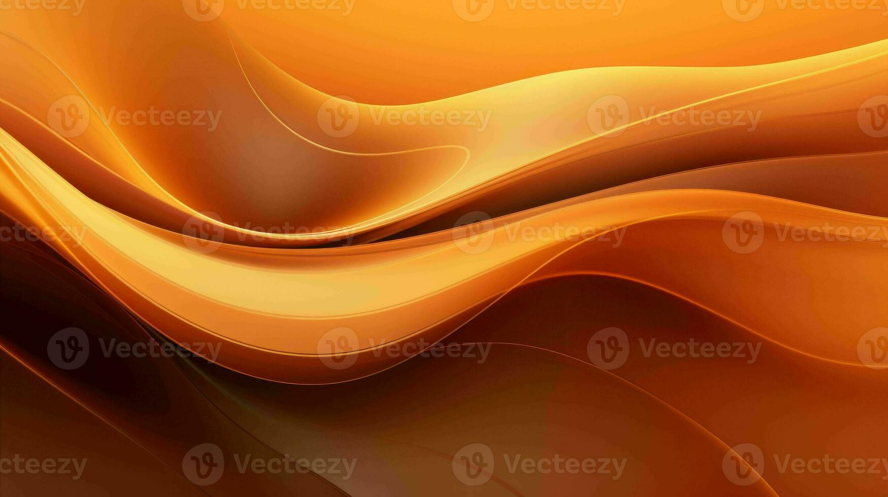 AI generated Simple mystic bronze color wavy abstract background photo