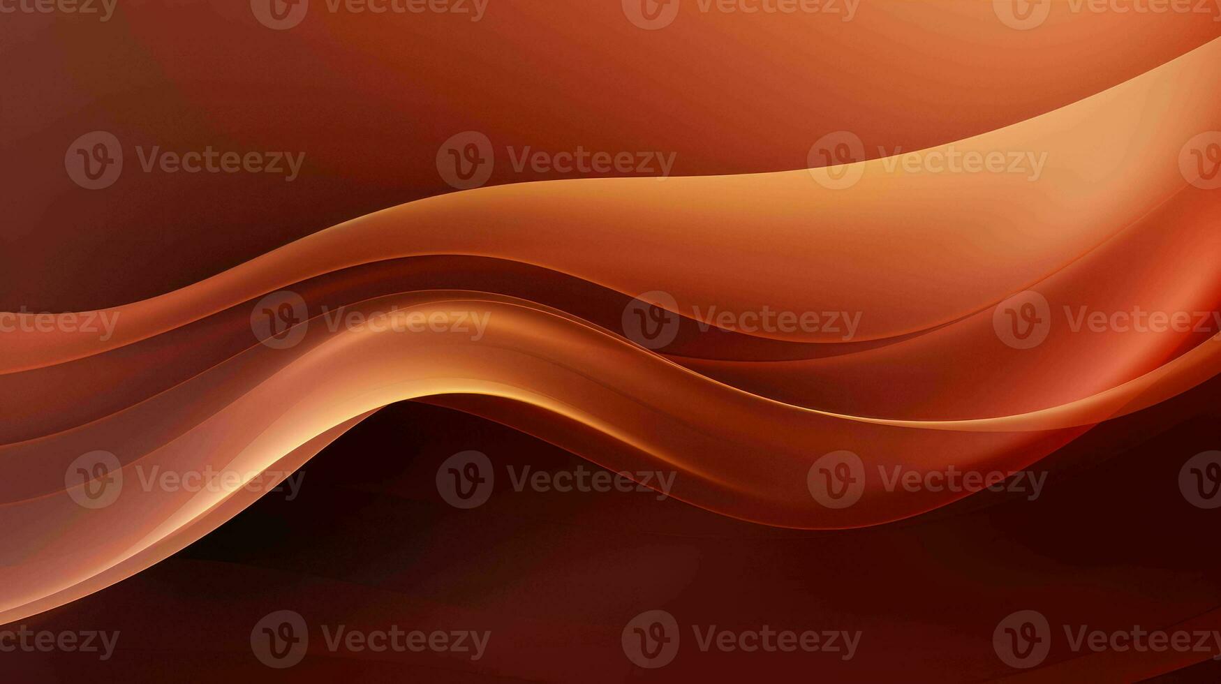 AI generated Simple mystic bronze color wavy abstract background photo