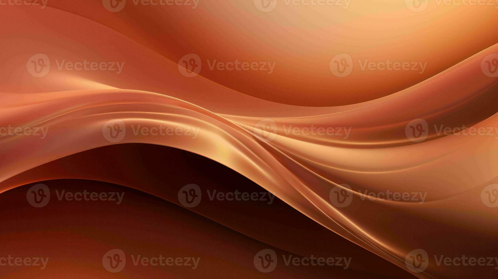AI generated Simple mystic bronze color wavy abstract background photo