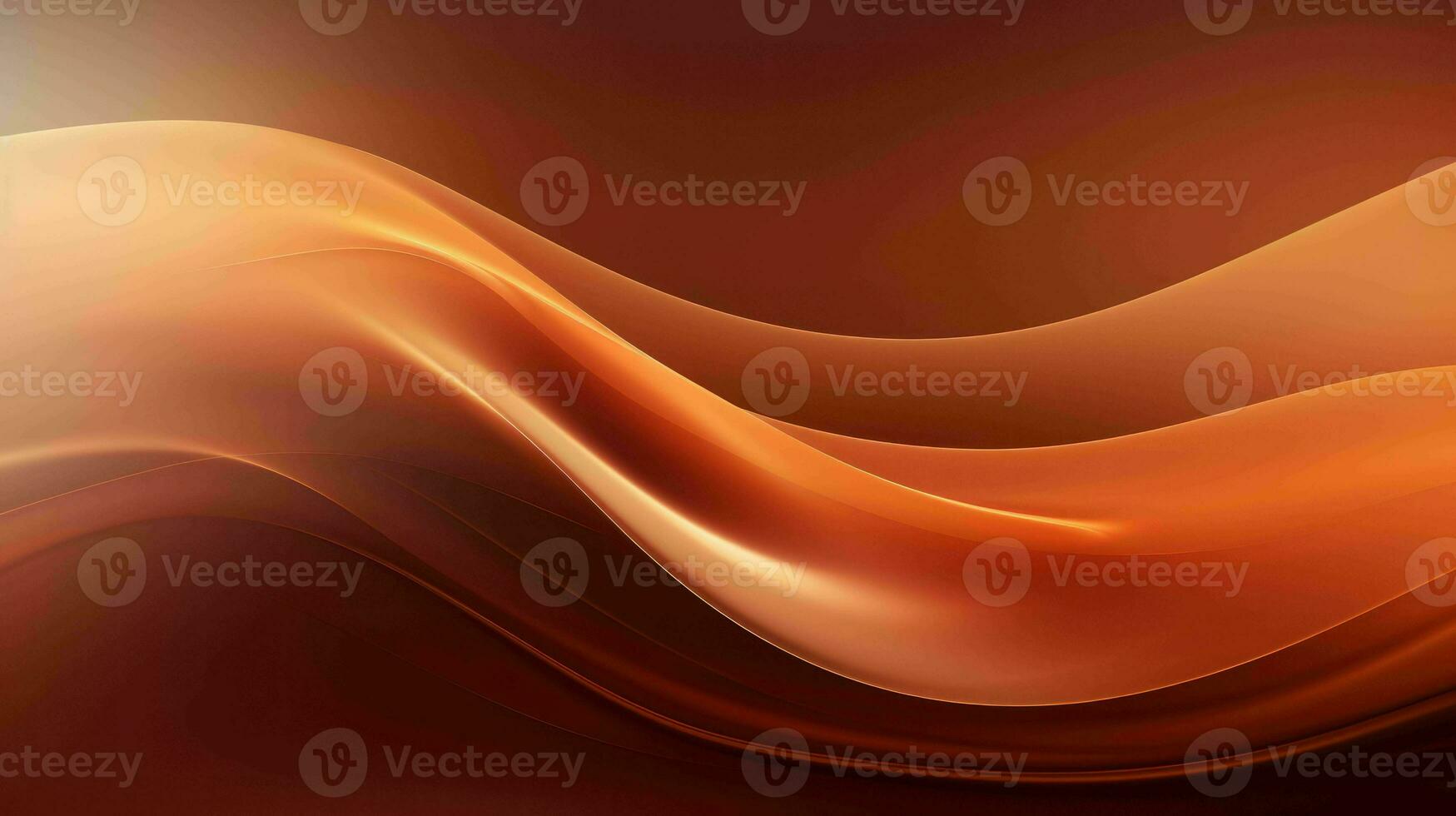 AI generated Simple mystic bronze color wavy abstract background photo