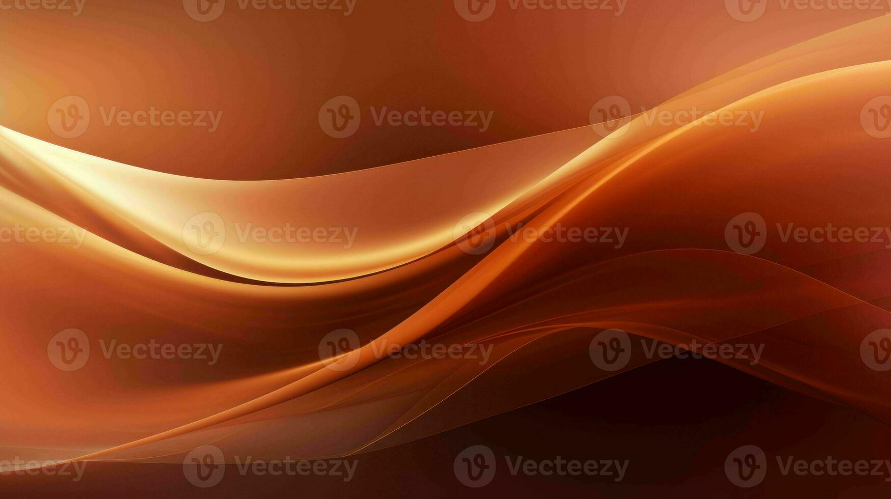 AI generated Simple mystic bronze color wavy abstract background photo
