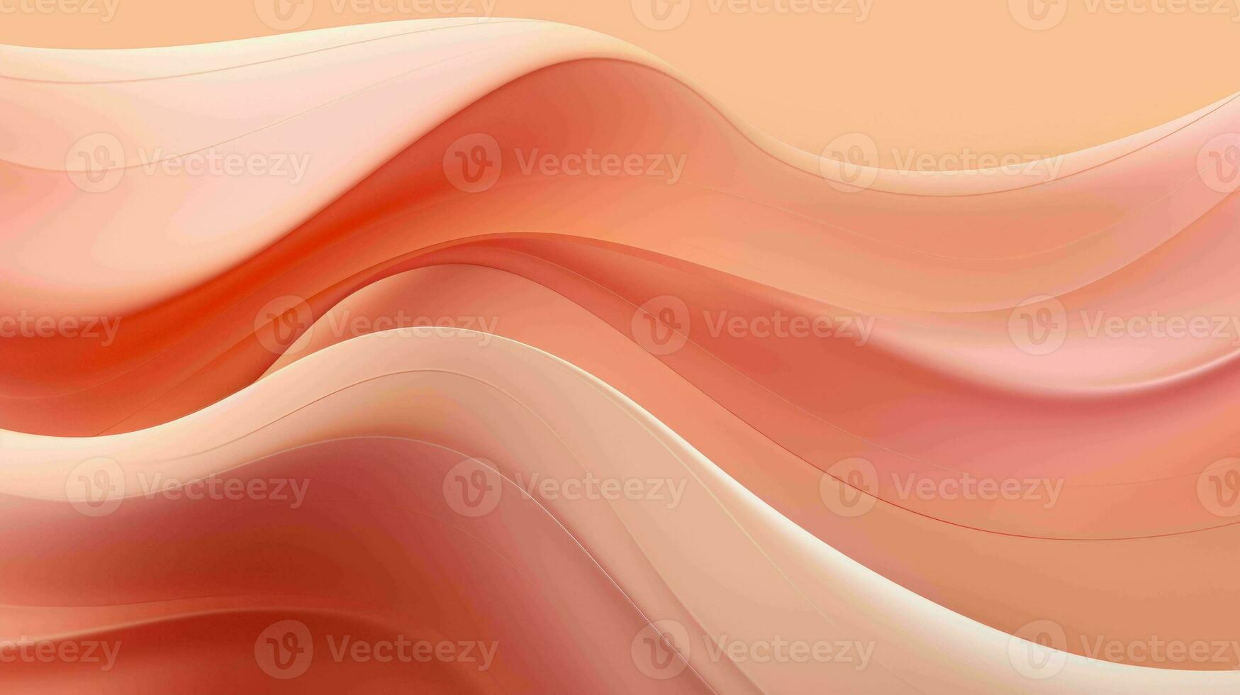 AI generated Simple Peach blossom color wavy abstract background photo