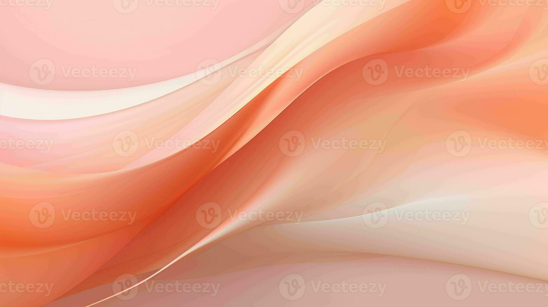 AI generated Simple Peach blossom color wavy abstract background photo